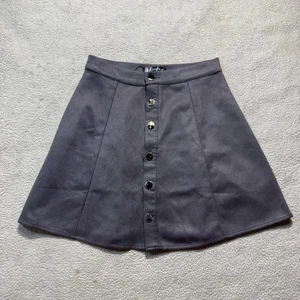 Falda Allegra K Mujer Pequeña Gris Imitación Gamuza Línea A Cintura Alta Mini Acampanada - Imagen 1 de 11