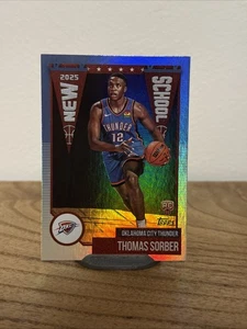 2025-26 Topps Basketball New School NS-15 Thomas Sorber, Oklahoma City Thunder - Picture 1 of 2
