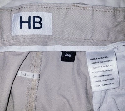 HB Men's Size 46R Comfort Shorts Beige Flat Front - Image 1 of 3