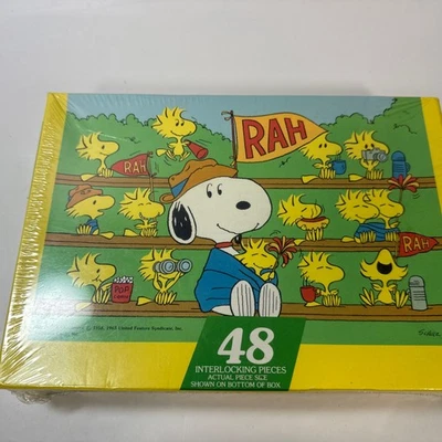 Vintage 1965 Peanuts Springbok Puzzle  Snoopy Woodstock 48 Piece New In Box - Image 1 of 4