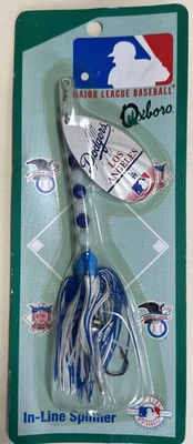 LARGE FISHING LURE IN-LINE SPINNER LOS ANGELES DODGERS "MLB" OXBORO NOS