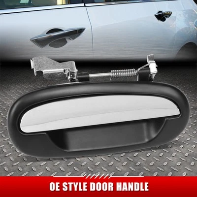 PARA 98-02 LINCOLN NAVEGATOR EXTERIOR NEGRO/CROMO IMPRIMADO MANIJA PUERTA TRASERA DERECHA Foto 1 de 4