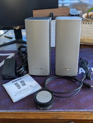 Komplettes Bose Companion 20 Multimedia Lautsprechersystem Silber 100%getestet mit Handbuch - Bild 1 von 4