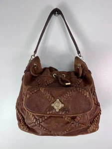 Hugo Boss Vintage Leather Bag BC1041310 100% Genuine Leather Brown - Picture 1 of 10