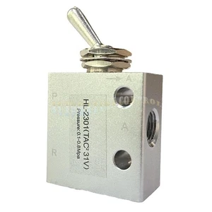 Pneumatic Mechanical Valve For HL2301-V 2 Postion 3 Port 1/8"PT Toggle Switch - Picture 1 of 6