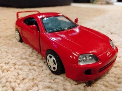 1/32 New Ray Toyota Supra Pullback Diecast Car - Image 1 of 4