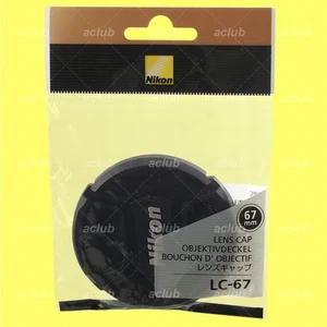 Genuine Nikon LC-67 Front Lens Cap 67mm Snap-On Lens Dust Cover Protector - Picture 1 of 2