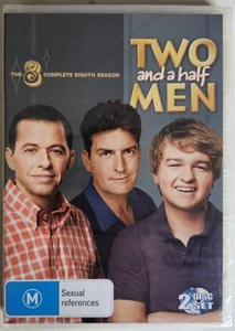 Two And A Half Men Season 8 DVD Set 2 Discs Region 4 PAL Free Fast Despatch Post - Picture 1 of 8