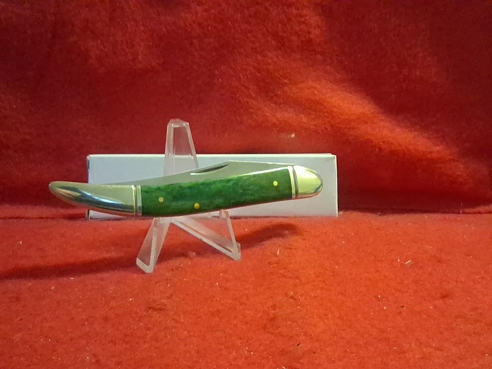 Grúa Kissing MED GREEN BONE TEXAS MANIJAS DE PALILLO DE DIENTES-1 HOJA SS-4.49" Cerrada Foto 1 de 4