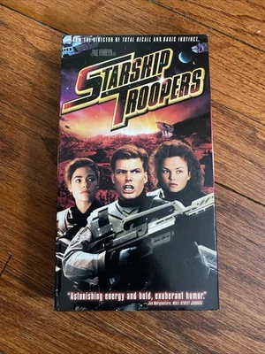 Starship Troopers (VHS, 1998, Closed captioned) Mint Condition - Image 1 of 4