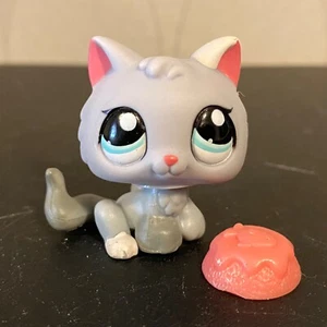 Auténtico gato gatito gris Littlest Pet Shop #1301 - Imagen 1 de 12