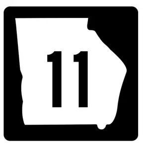 Georgia State Route 11 Sticker R3561 Highway Sign - Picture 1 of 1