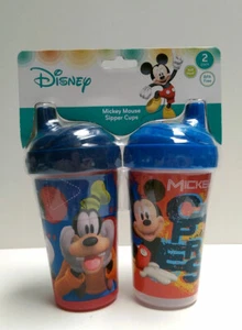 2 Pack Spill Proof Sippy Cup Set Sipper Tumbler Cup for Kids & Toddler Bottles - Picture 1 of 66