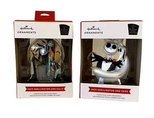 Hallmark Nightmare Before Christmas Ornaments Jack Skellington Sally Zero - Neu in Verpackung - Bild 1 von 5