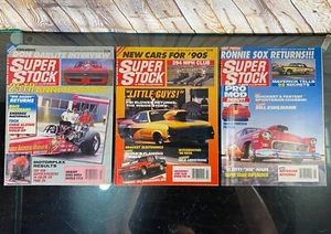 (3) 1990 SUPER STOCK & DRAG ILLUSTRATED ~ Garlits Armstrong Ronnie Sox 25th Anni - Picture 1 of 10