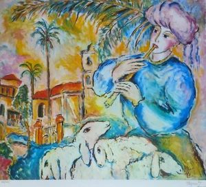 Zamy Steynovitz Giaffa Edizione Limitata Litografia Autografato Polacco Artista - Picture 1 of 4