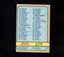 1972-73 OPC O-Pee-Chee No 334 B WHA Unmarked Checklist EXMT+ RARE