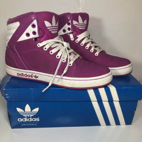 Adidas Originals Jrs Adi High EXT J Pink White G65895 sz 7 W box EUC Msrp$74.00