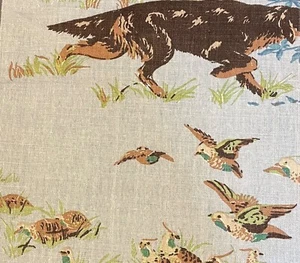 Schumacher Zeiger braun/blau 100 % Leinenrest Neu - Bild 1 von 1