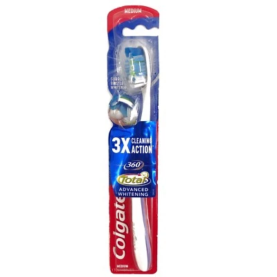 Colgate 360 Toothbrush, Total Advanced Whitening Medium Bristle - Image 1 of 2
