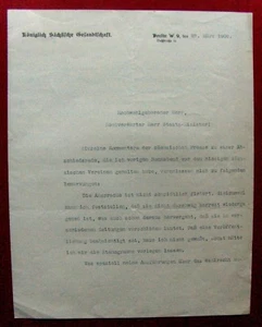 1906 SACHSEN - Wilhelm von HOHENTHAL - Über WAHLRECHTSREFORM - Bild 1 von 2