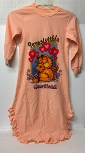Vintage 1970s Garfield Pajamas Irresistable kids Nightgown - Picture 1 of 6