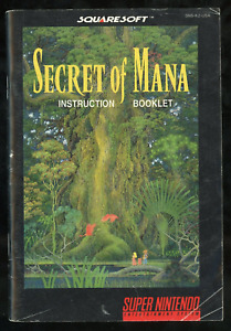 Secret of Mana Super Nintendo SNES Manual Instruction Booklet Authentic