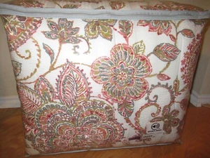 JCP Home King 4 Pc Set Comforter, Bedskirt & 2 Shams Earth Colors Floral AMELIA - Picture 1 of 9