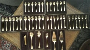 Besteck "Fürst" Solingen, vergoldet mit div. Zubehör - Bild 1 von 7