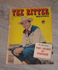 TEX RITTER WESTERN # 4 FAWCETT COMICS April 1951 MOVIE FATHER of TV JOHN RITTER