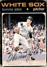 1971 Topps Tommy John Chicago White Sox #520