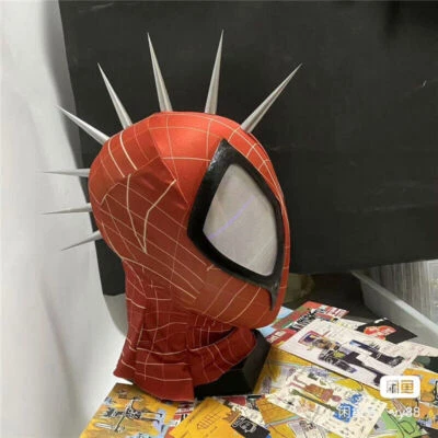 Punk Spider-Man Across the Spider-Verse Full Helmet Cool Cosplay Mask Accessory - Image 1 of 4