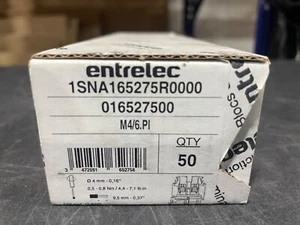 ENTRELEC 1SNA165275R0000 TERMINAL BLOCK (BOX OF 50) new/OB - Picture 1 of 2