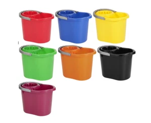 Vikan 12L Mop Bucket Wringer Mopping Industrial Commercial Cleaning Home - Picture 1 of 8
