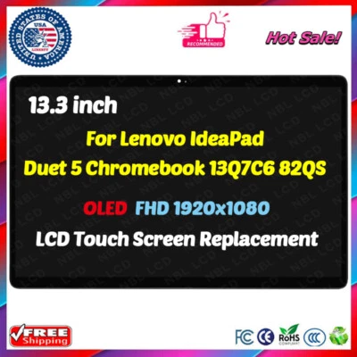 NBLLCD 5D10S39728 LCD Touch Screen Display for Lenovo IdeaPad Duet 5 Chromebook 13Q7C6
