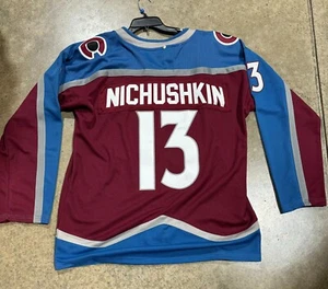 Camiseta Colorado Avalanche Nichuskin # 8 Nuevo Parche Copa Stanley - Imagen 1 de 2