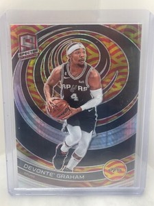 2022-23 Panini Spectra Asia Red and Yellow #125 Devonte' Graham /75