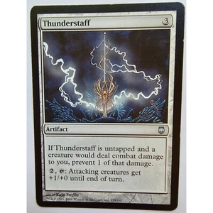 MTG Magic The Gathering Thunderstaff Artifact Card Dominaria - Picture 1 of 2