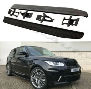 Running Board Side Step Pedal Bar Black Fits for Range Rover Sport SVR 2014-2021 - Imagen 1 de 11