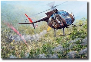 Auge des Tigers von Joe Kline - OH-6A "Loach" - Hubschrauber Kunstdrucke - Bild 1 von 1