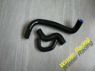 硅胶散热器软管适用于日产 Micra March K11 1.3L CVT ECVT 1992 - 2003 黑色 — 第 1/3 张图片