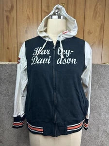 Sudadera con Capucha Harley Davidson Bordada Cremallera Completa - Talla Grande 1W (Mujer 18-20) - Imagen 1 de 9
