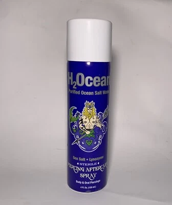 H2Ocean 穿孔后护理喷雾,海盐处理 4 盎司有效期至 10/25 全新 — 第 1/3 张图片