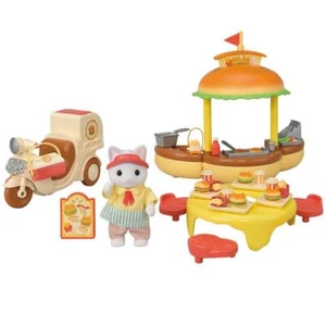 Epoch Sylvanian Families Fresh Hamburger Wagon Mi-91 Toy Dollhouse - Picture 1 of 12