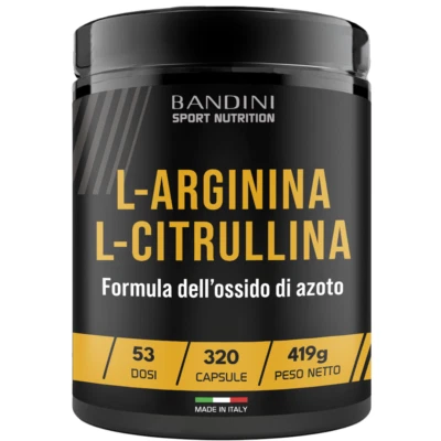 BALDINI Bandini® L-Arginina + L-Citrullina 320 capsule (1100 mg per capsula), Arginina