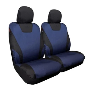 Waterproof Canvas Front Car Seat Covers Blue Black For Hyundai Veracruz - Picture 1 of 6