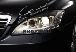 Calcomanía de vinilo Sports Mind Mercedes Benz carreras capó pegatina emblema logotipo PLATA - Imagen 1 de 1