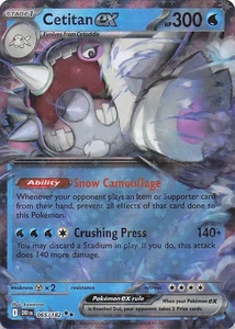 Cetitan ex - Doble Raro Holo SV10: Destined Rivals 065/182 casi nuevo - Imagen 1 de 2