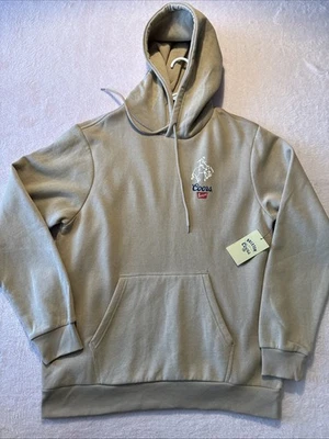NWT Men's Large Brixton x Coors Banquet Tan Hoodie Sweatshirt - Image 1 of 4