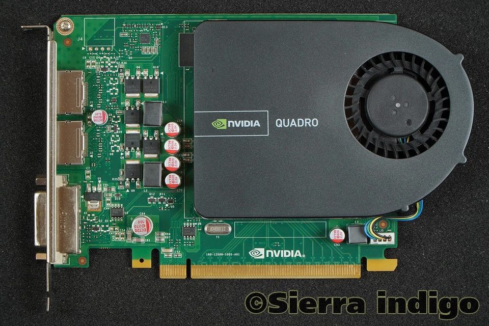 Dell GGMPW 0GGMPW nVidia Quadro 2000 1GB PCIe Graphics Card 2xDisplay Port 1xDVI - Image 1 of 1